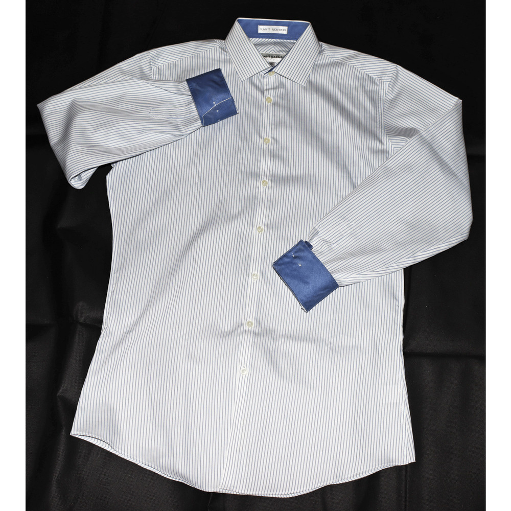 Jhane Barnes Slim‎ Fit Men's Long Sleeve Button Front Shirt Size 16-35/37 Tall